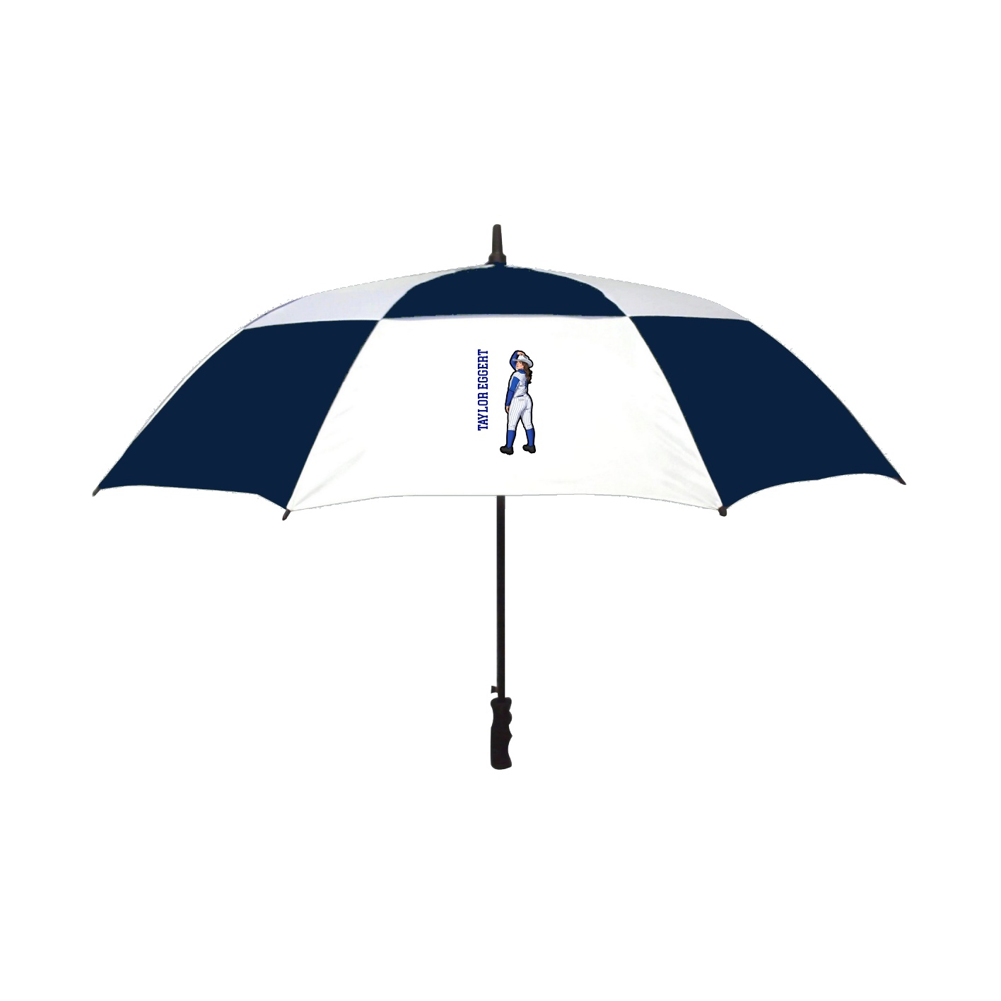 Golf Umbrella — Name Vertical in Navy
