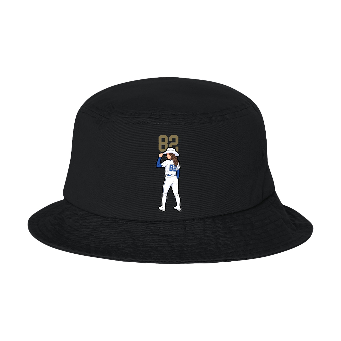 Bucket Cap — Number Top in Black