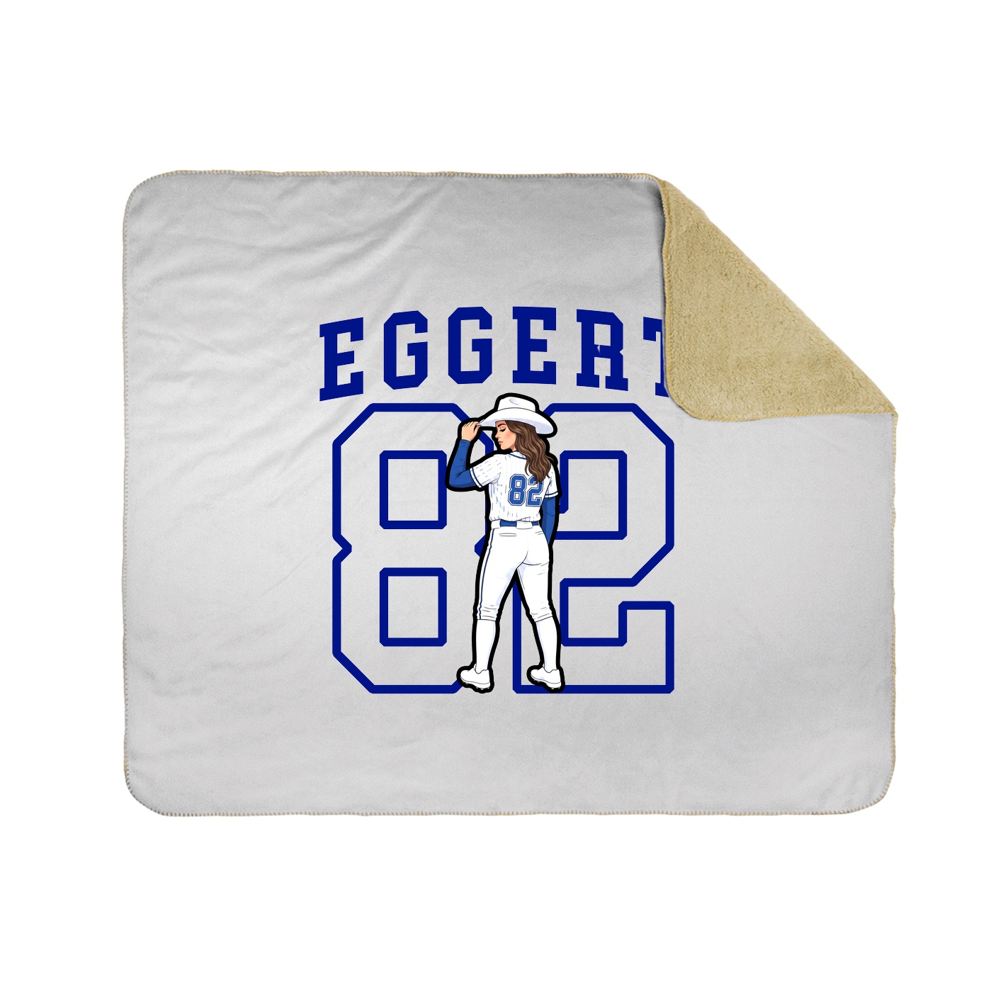 Throw Blanket — Shirsey in White