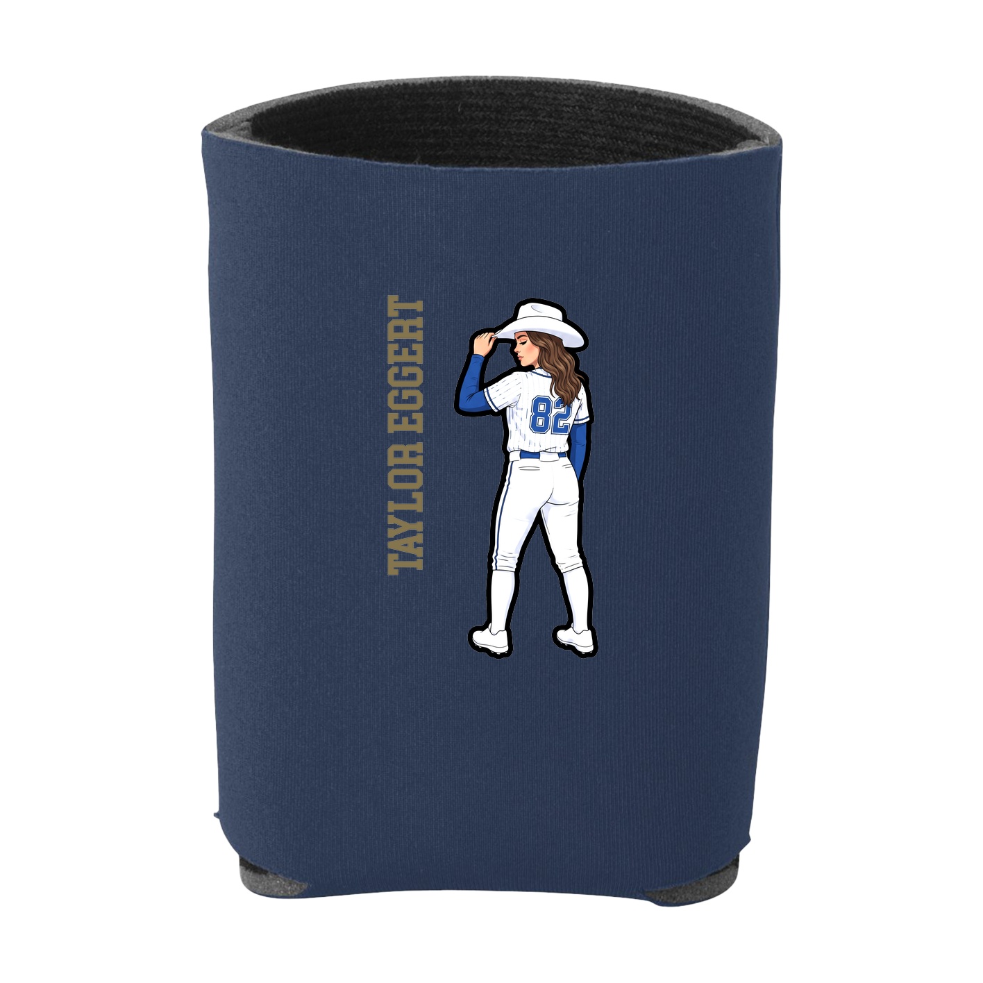 Can Holder — Name Vertical in Navy