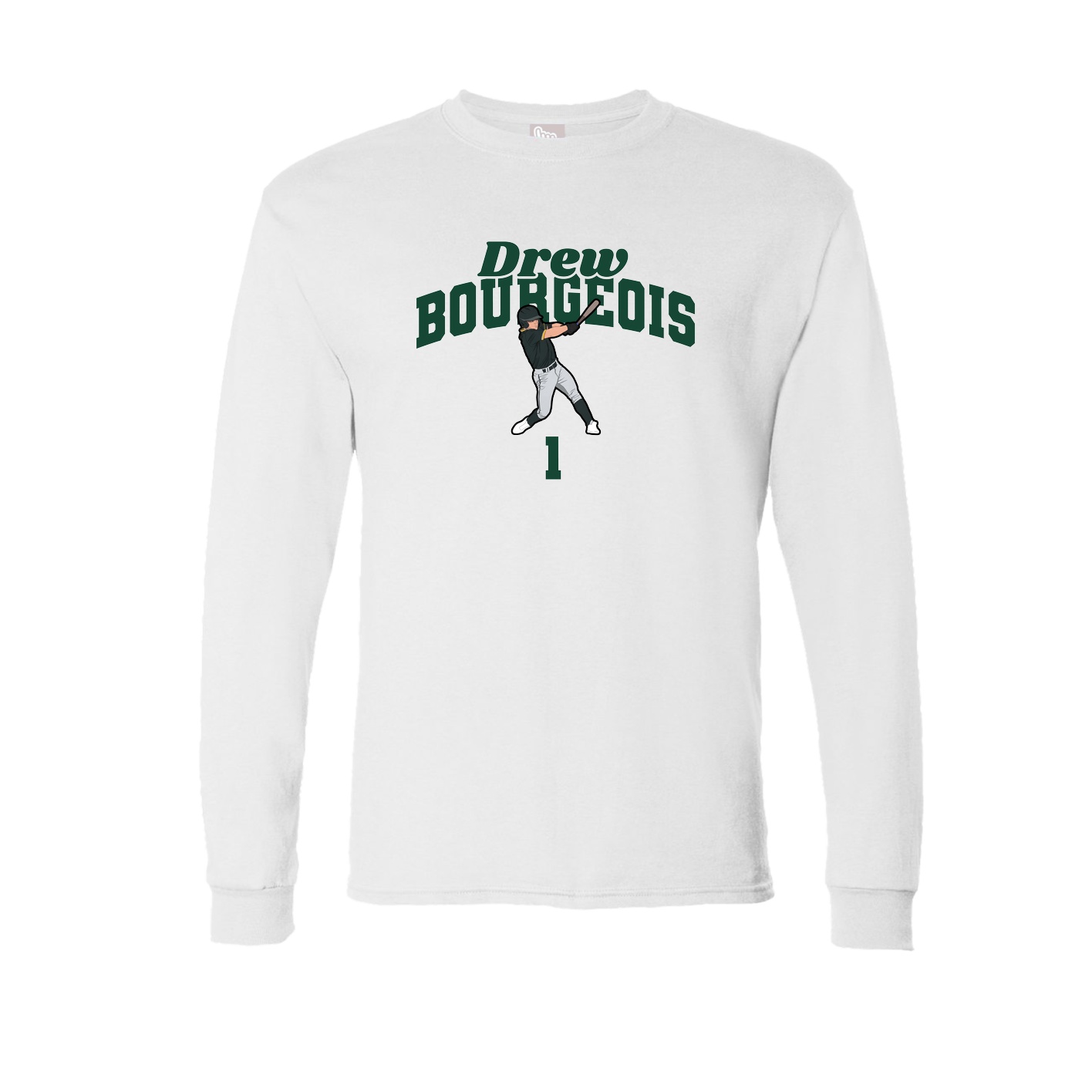 Long Sleeve Tee — Signature Arch in White