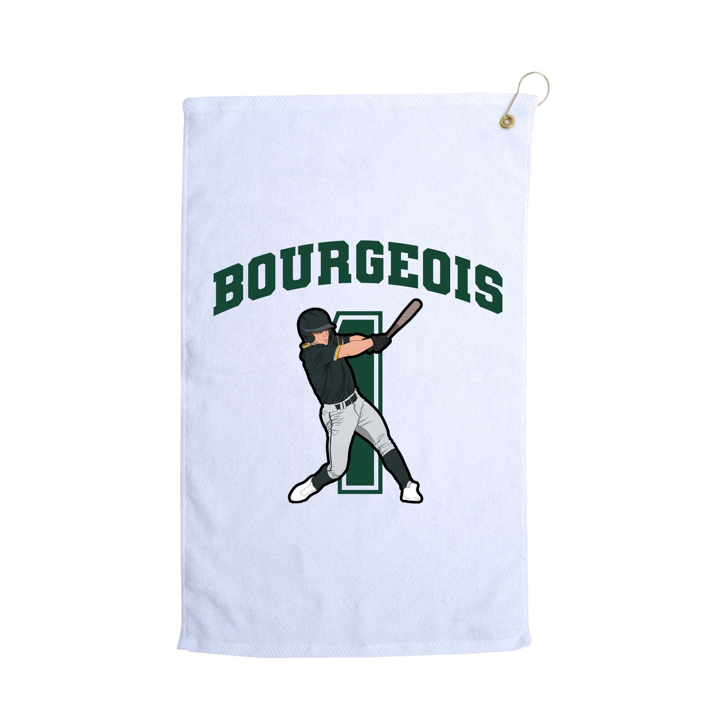 Golf Towel — Number in White