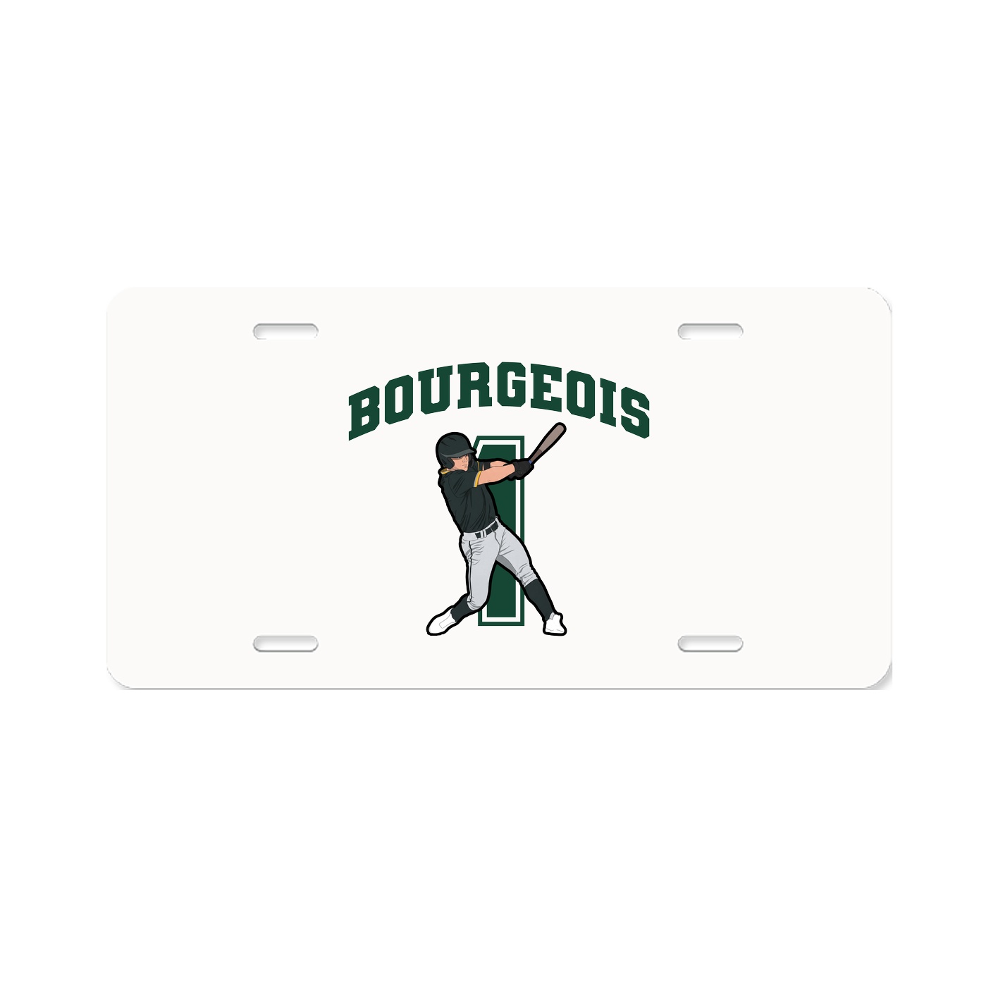 License Plate — Number in Classic