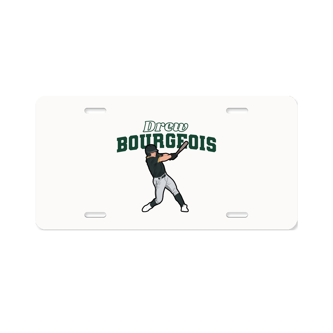 License Plate — Name Arch in Classic