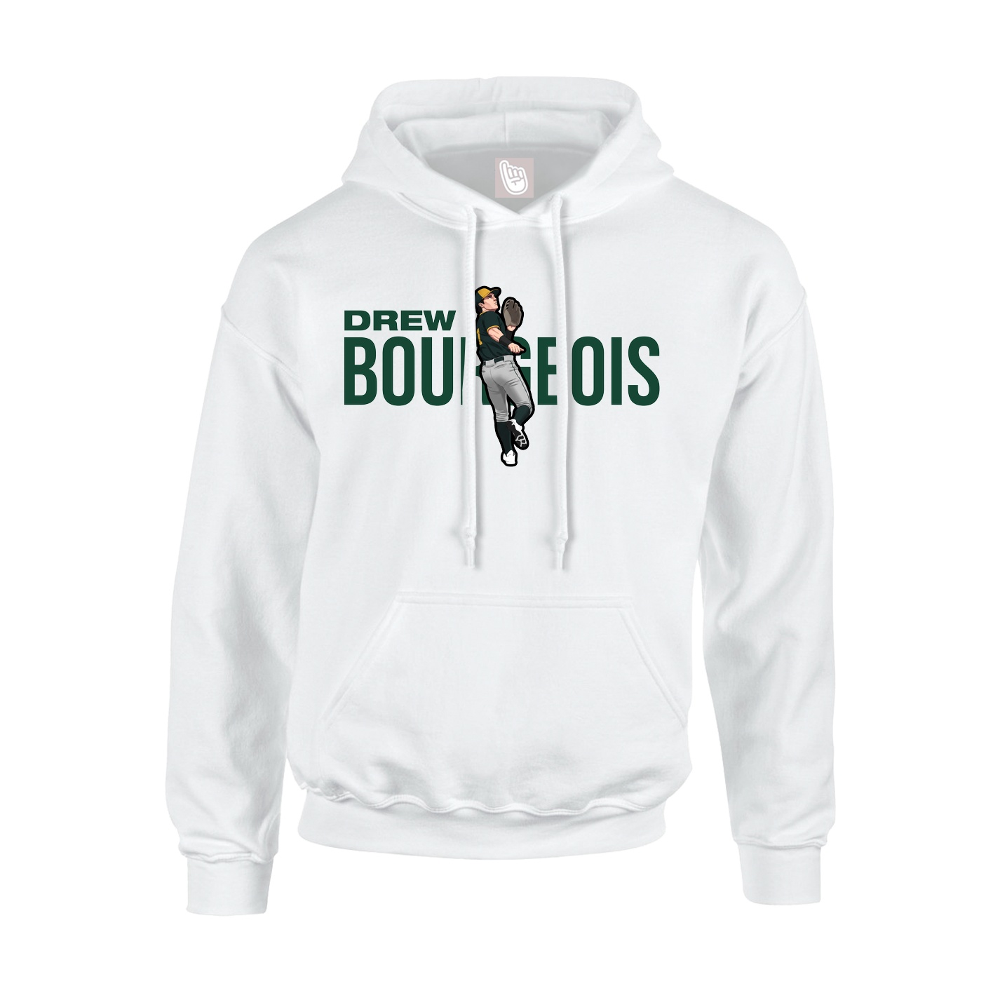 Hoodie — Player Name in White