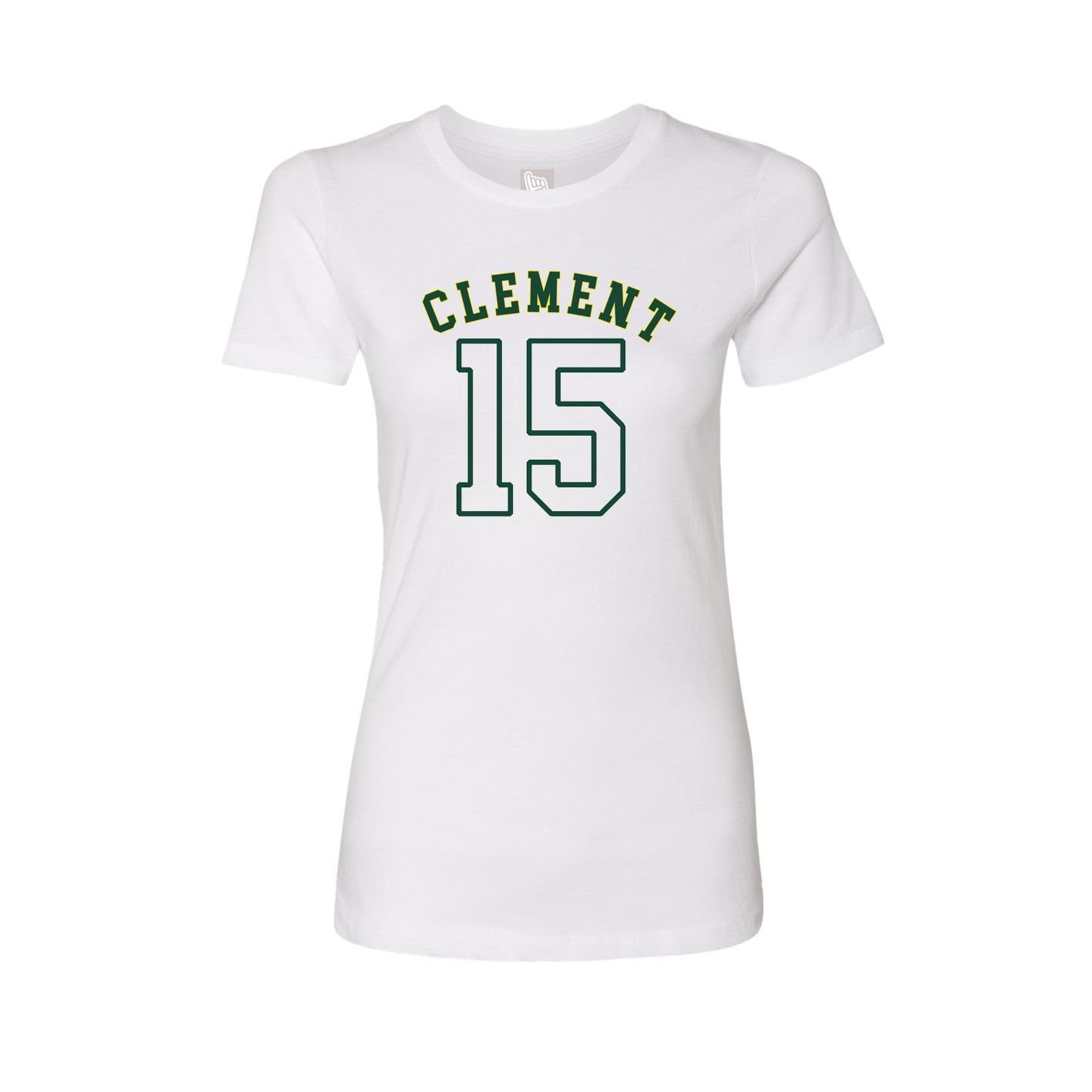 Fitted Women's Tee — Shirsey Arch in White