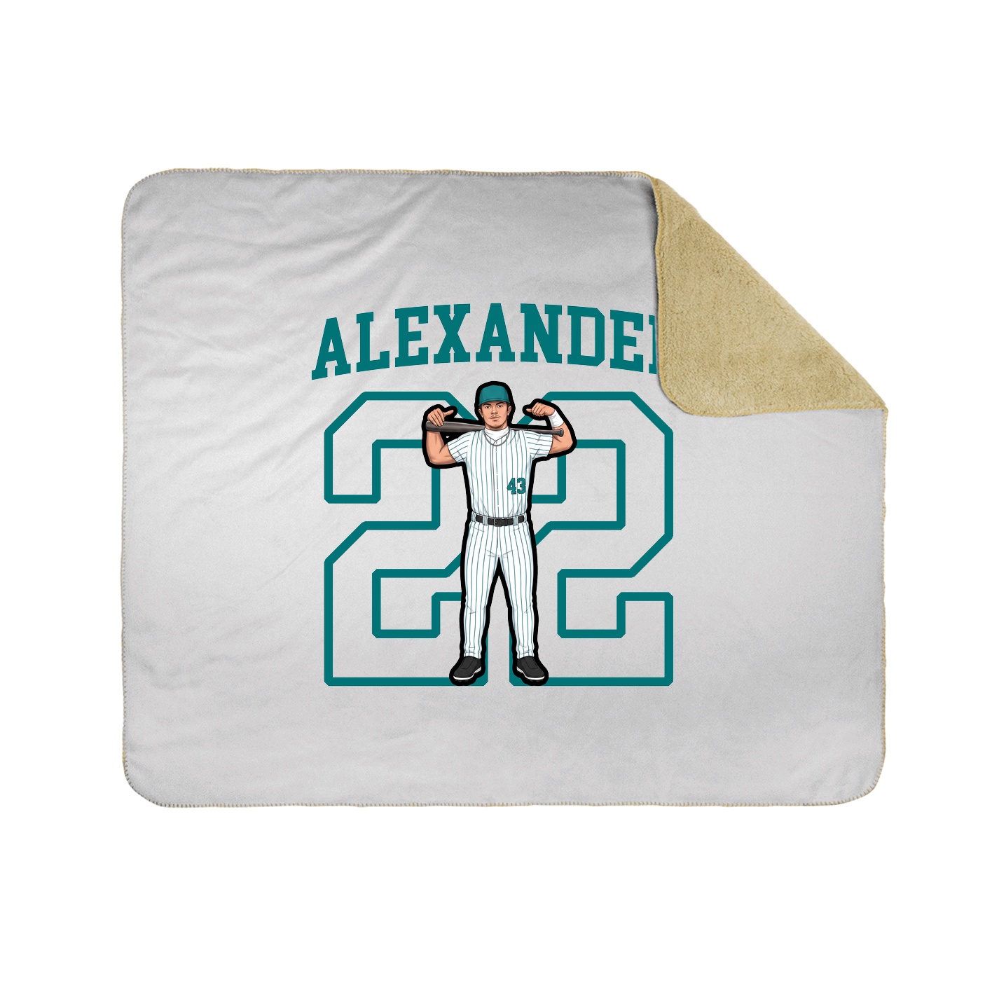50x60 Sherpa Lined Throw Blanket