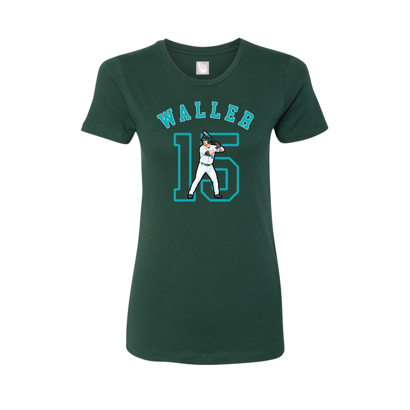 Fitted Women's Tee — Shirsey Arch in Green