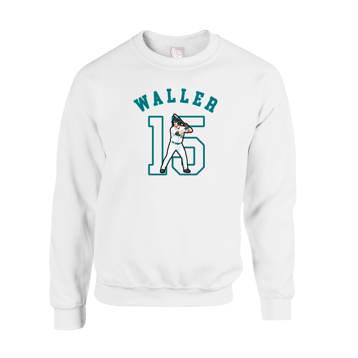 Fleece Crew — Shirsey Arch in White