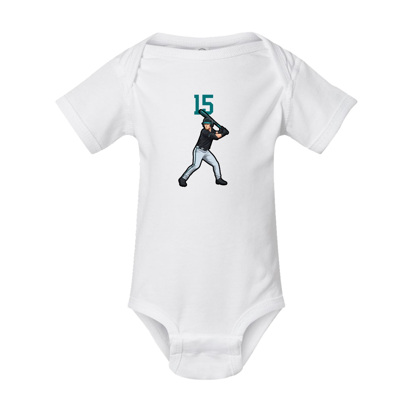 Baby Onesie — Number Top in White