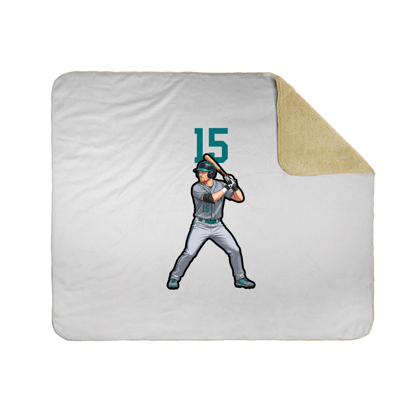 Throw Blanket — Number Top in White
