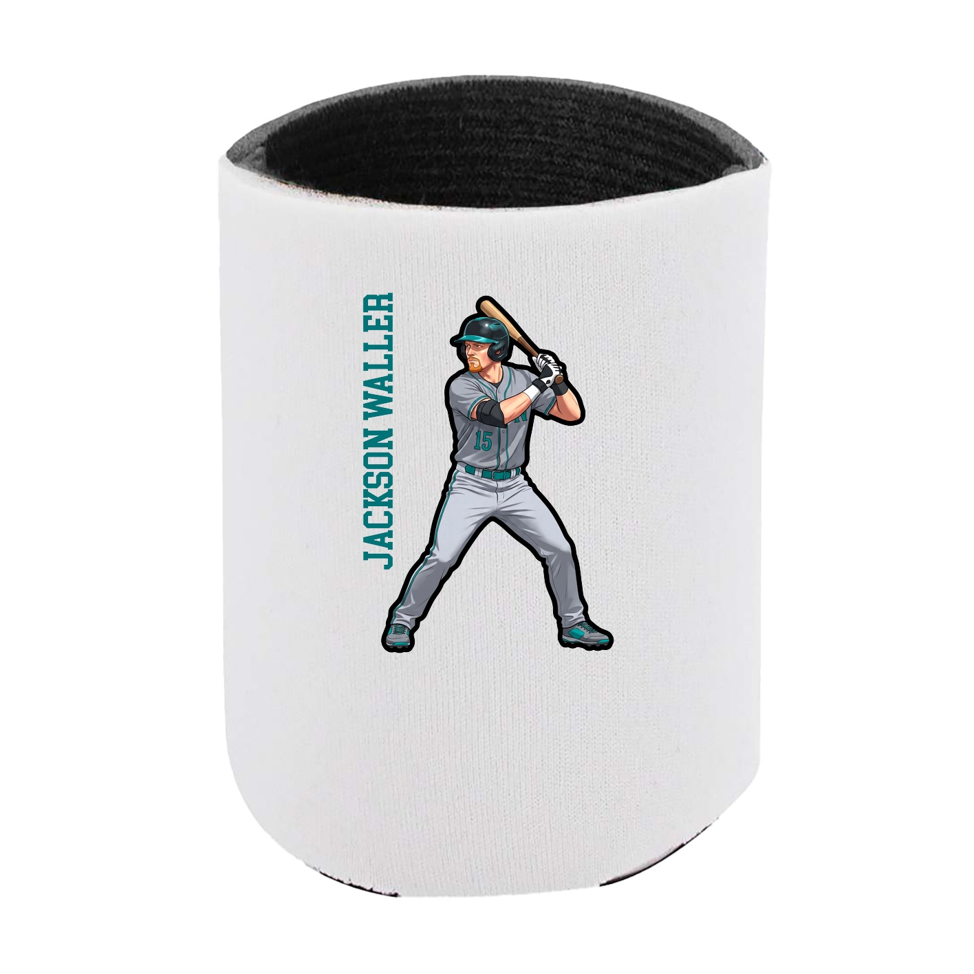 Can Holder — Name Vertical in White
