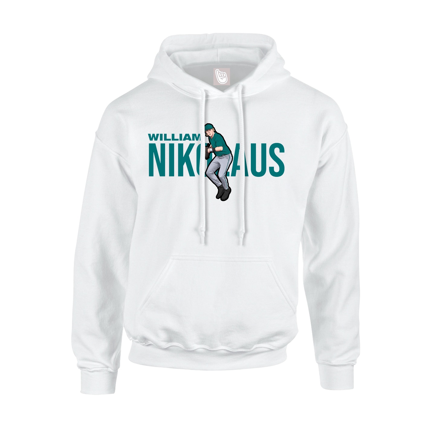 Youth Hoodie — Player Name in White