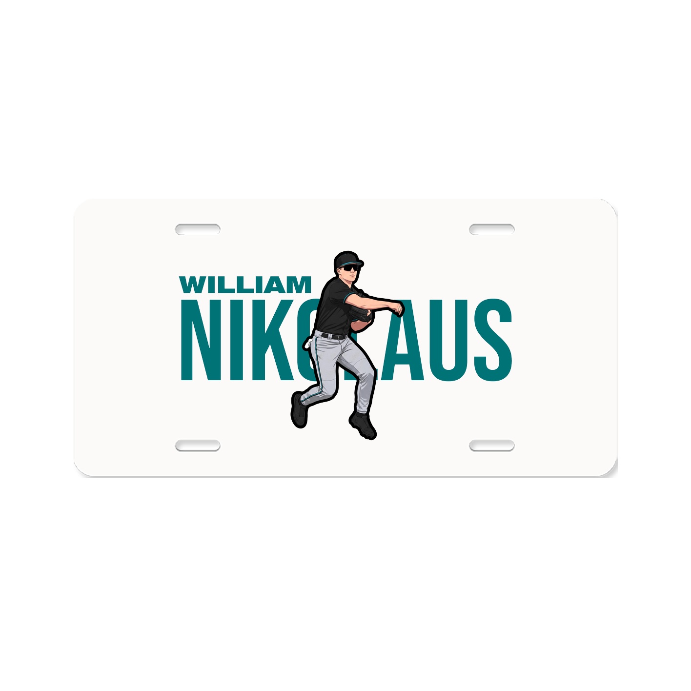 License Plate — Player Name in Classic