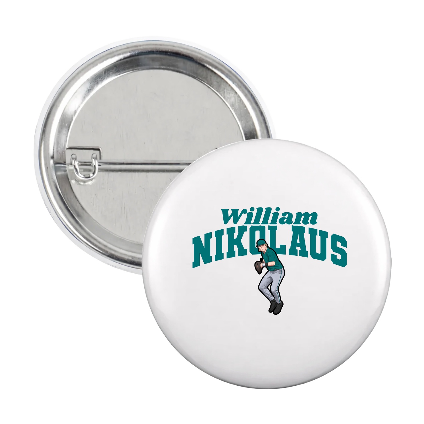 Game Day Button — Signature Arch in White