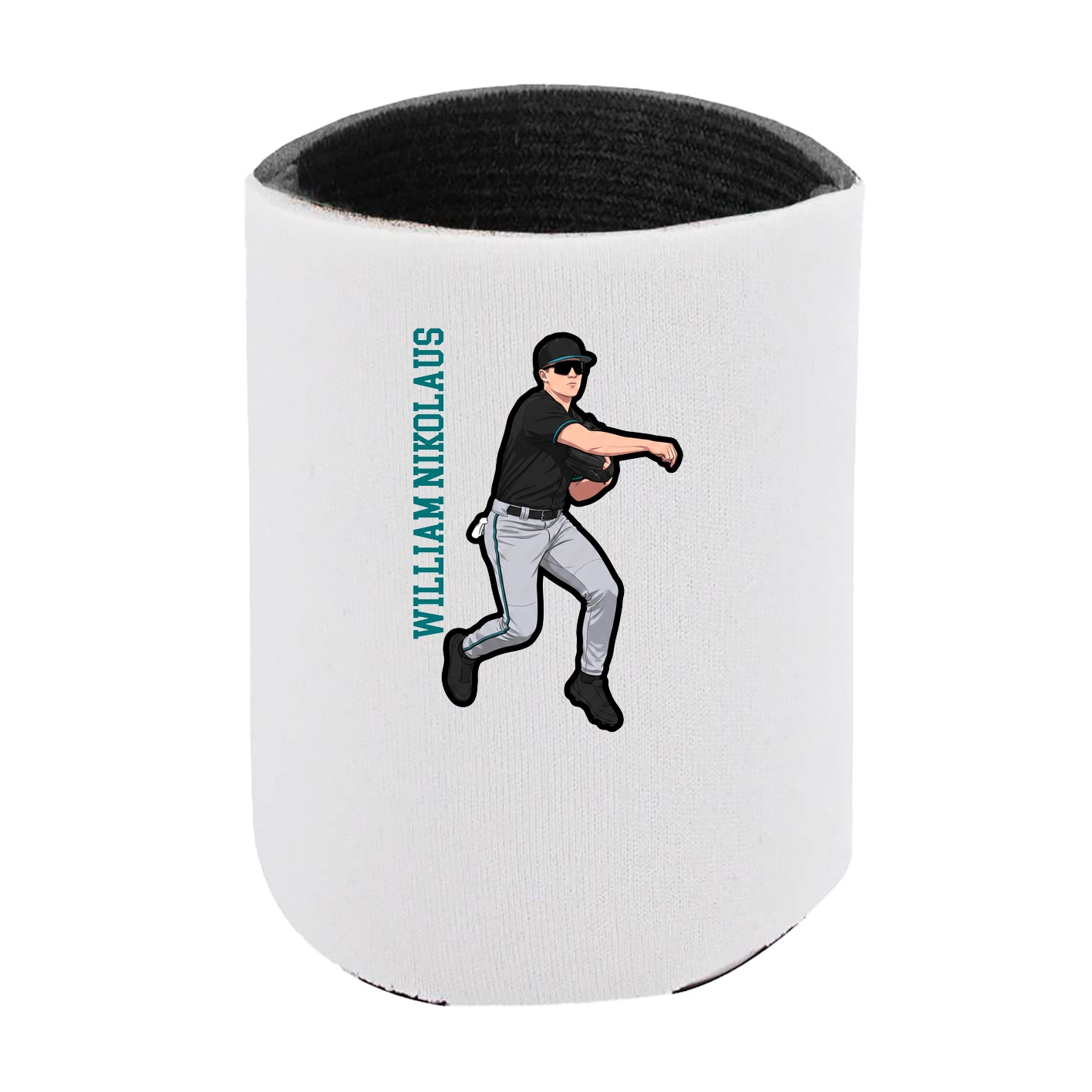 Can Holder — Name Vertical in White