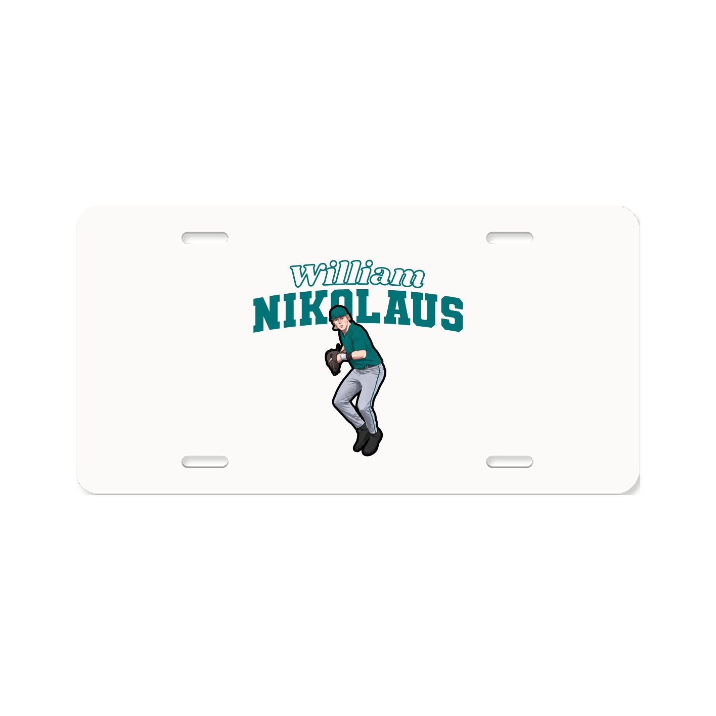 License Plate — Name Arch in Classic