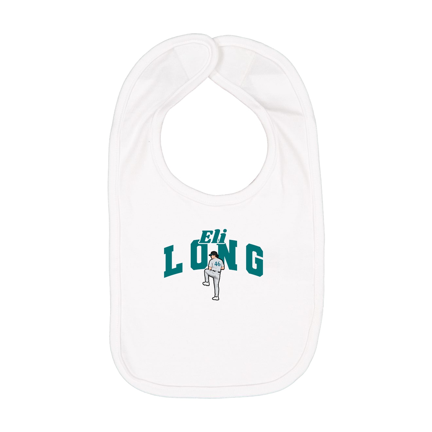 Infant Bib — Signature Arch in White