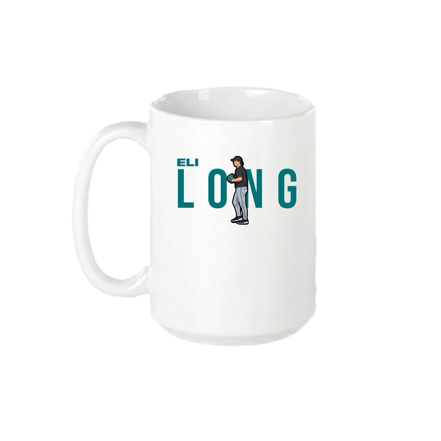 15oz Coffee Mug — Player Name in White