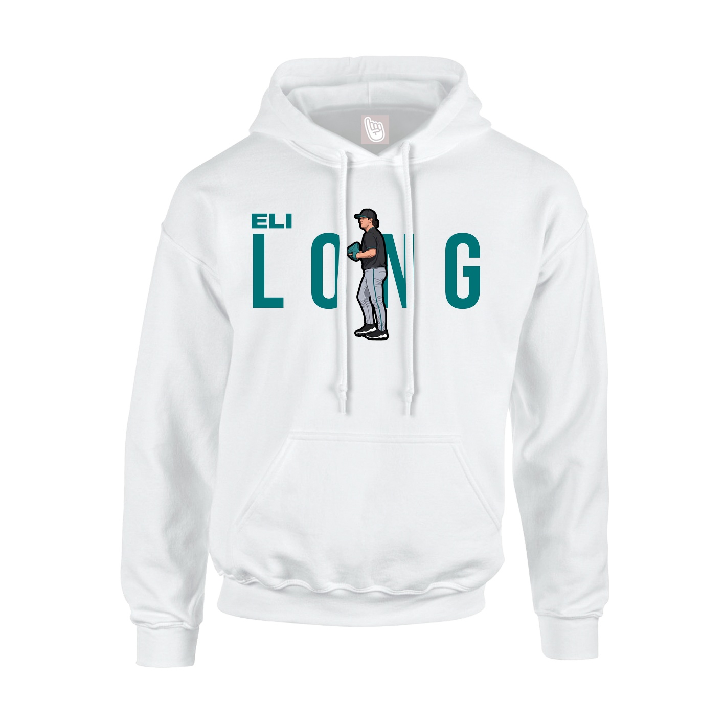 Youth Hoodie — Player Name in White