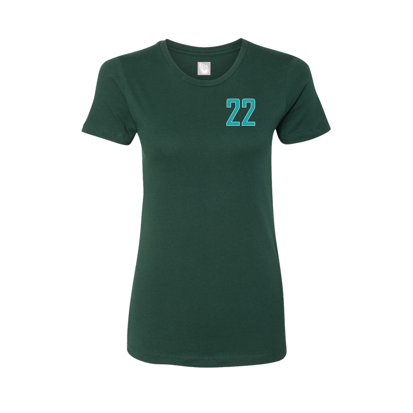 Fitted Women's Tee — Front Shirsy in Green