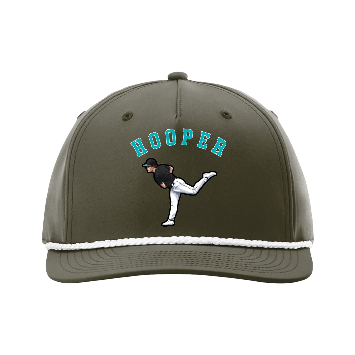 Five-Panel Classic Rope Cap — Shirsey Arch in Green