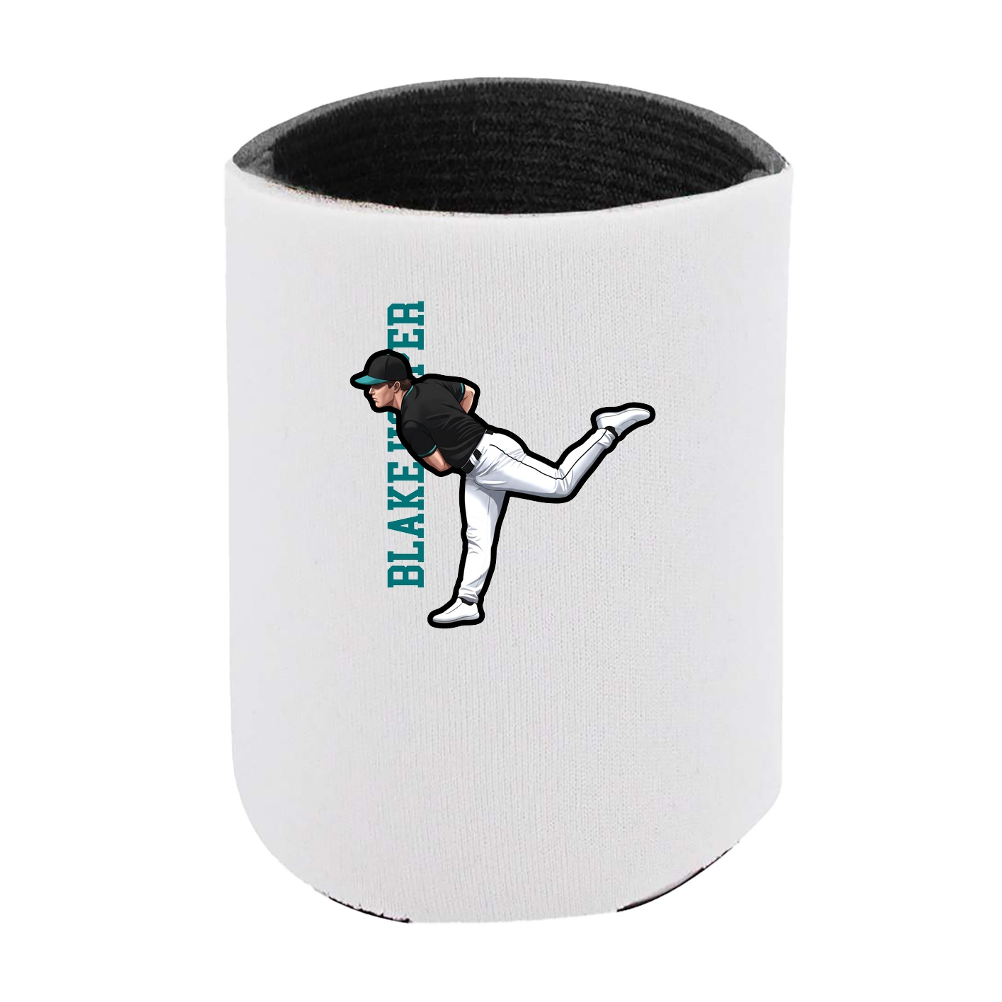 Can Holder — Name Vertical in White
