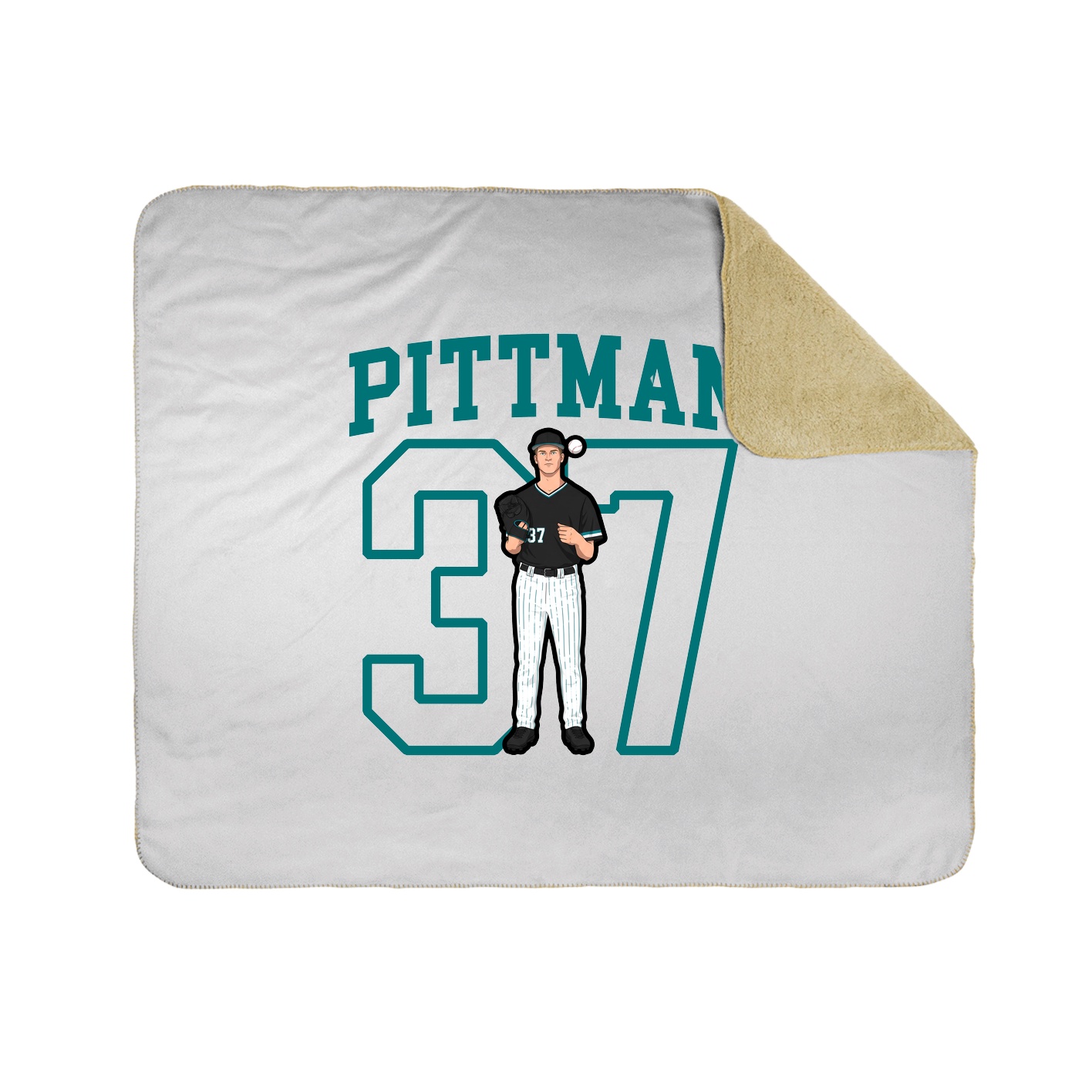 50x60 Sherpa Lined Throw Blanket