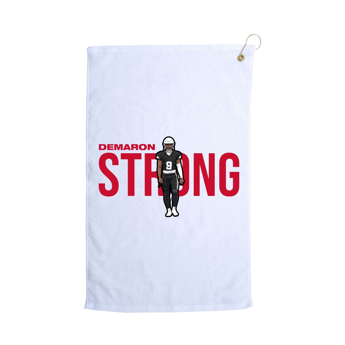 Golf Towel — Player Name in White