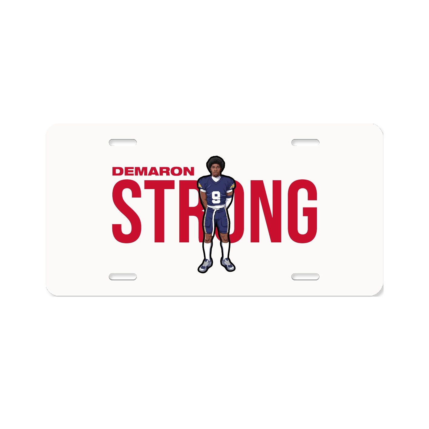 License Plate — Player Name in Classic