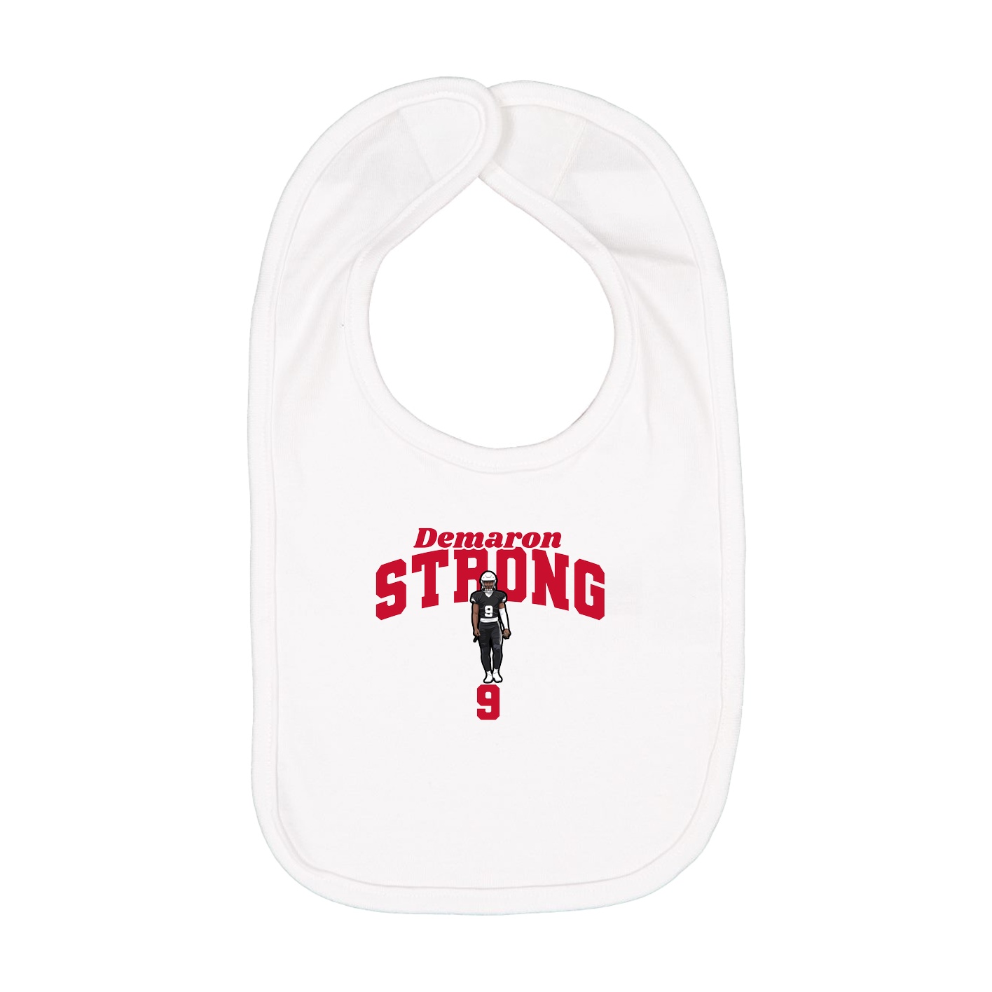 Infant Bib — Signature Arch in White