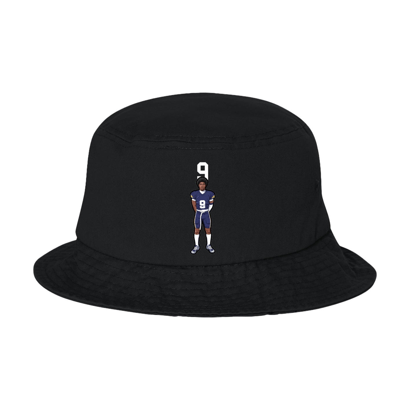 Bucket Cap — Number Top in Black
