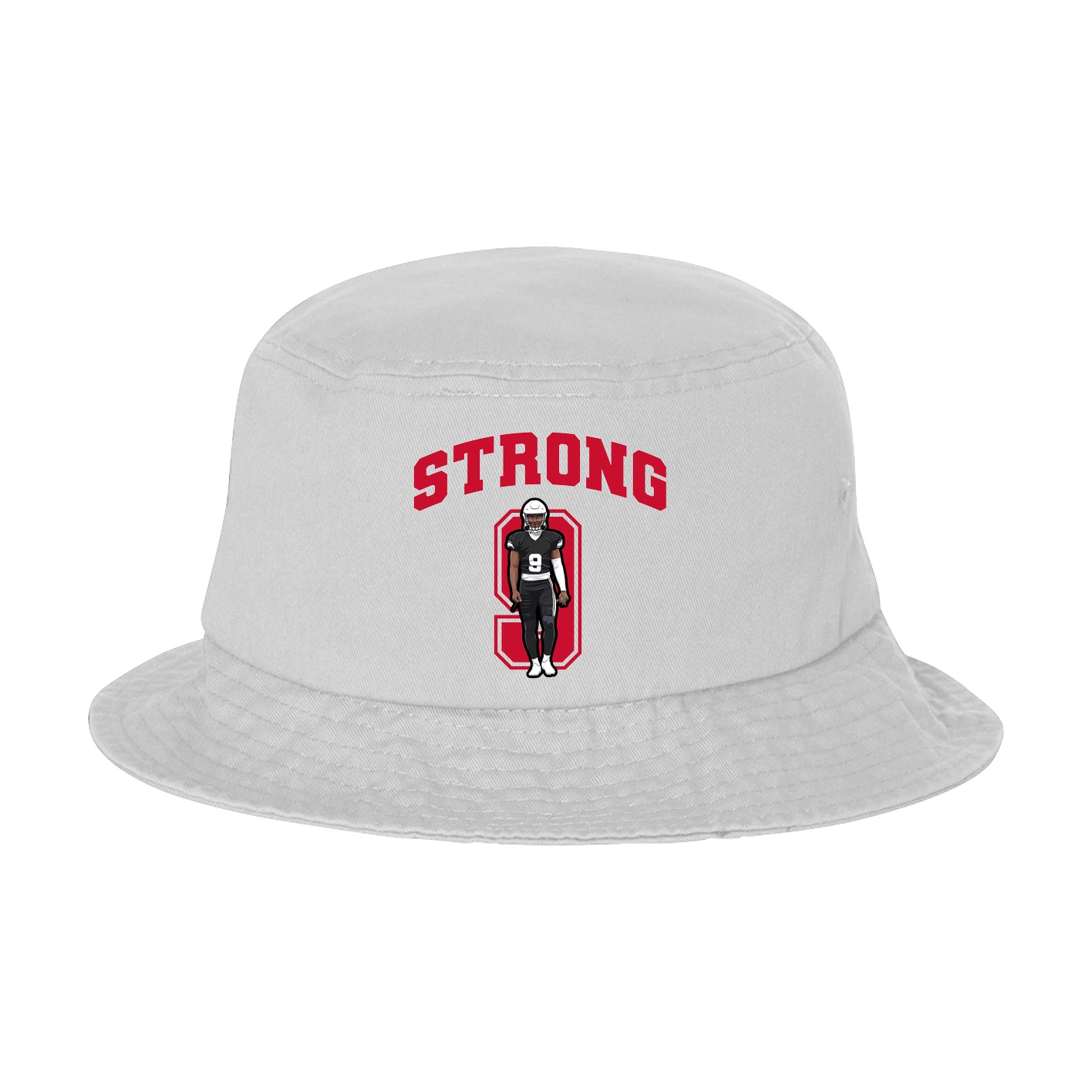 Bucket Cap — Number in White