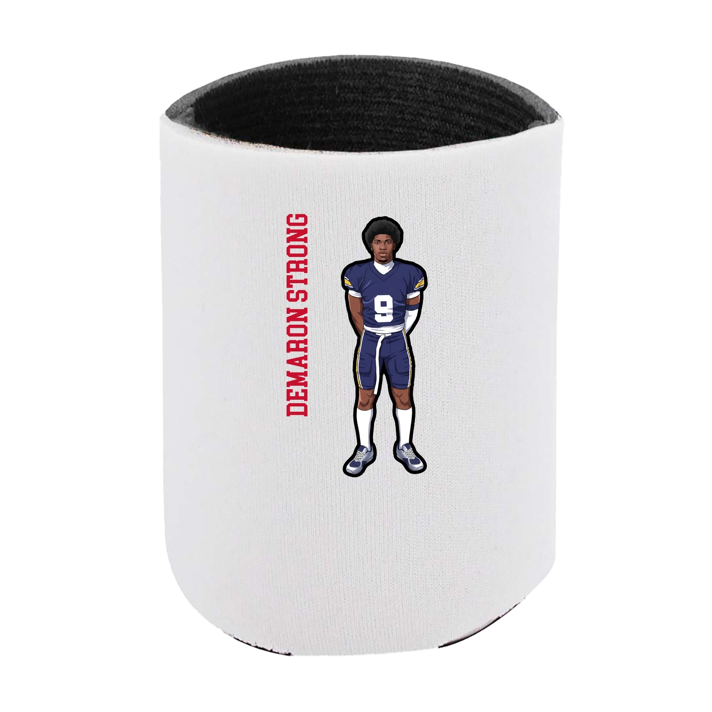Can Holder — Name Vertical in White