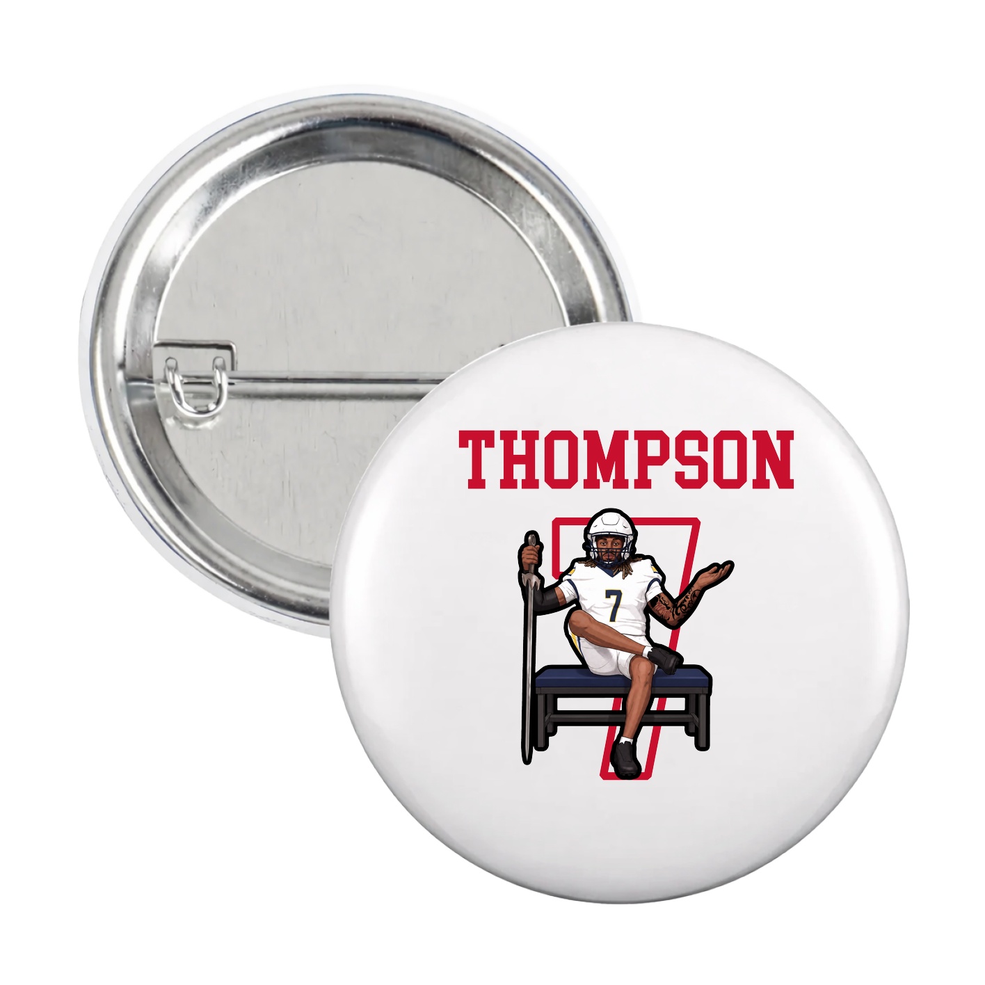 Game Day Button — Shirsey in White