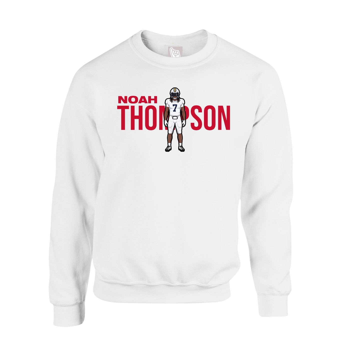 Fleece Crew — Player Name in White