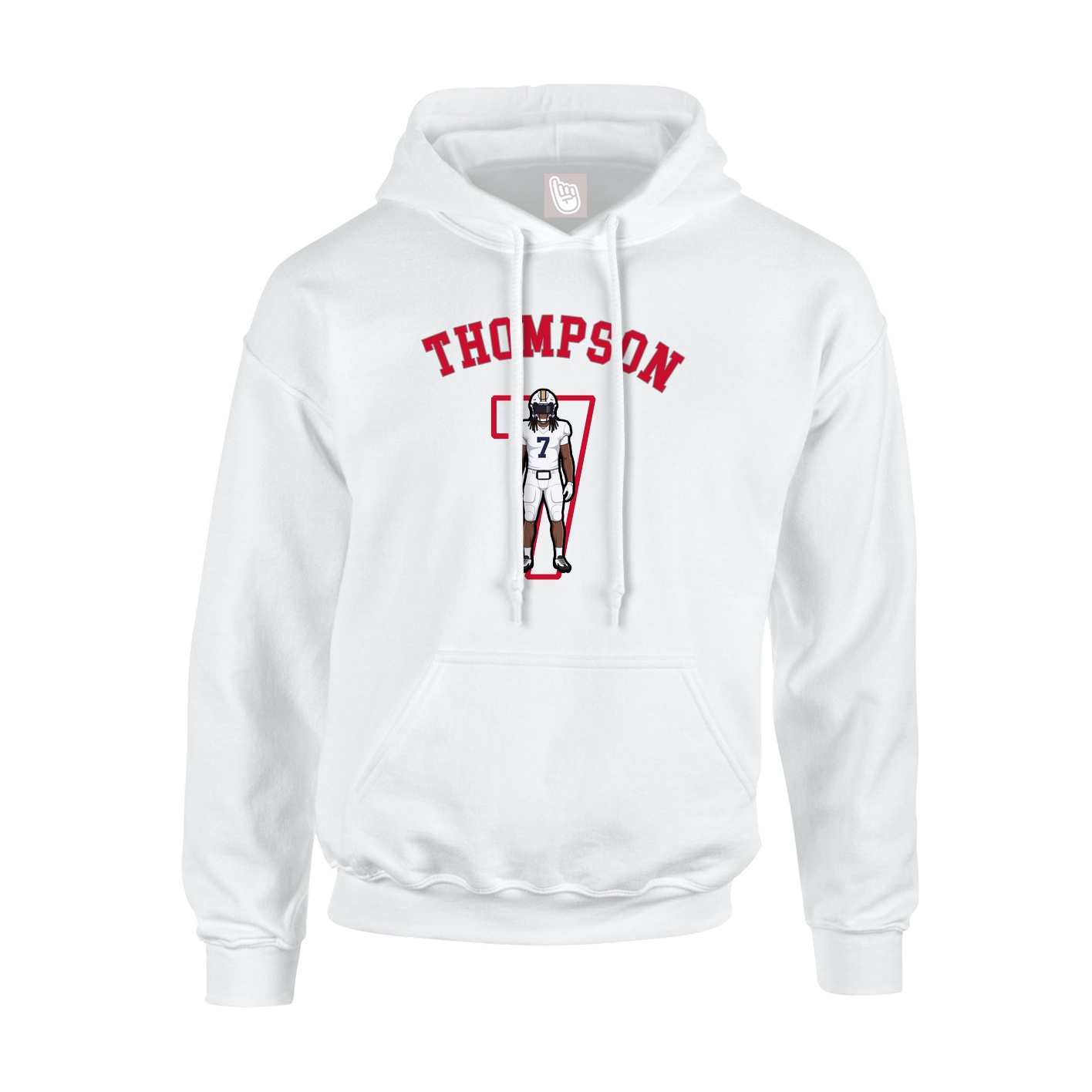 Hoodie — Shirsey Arch in White