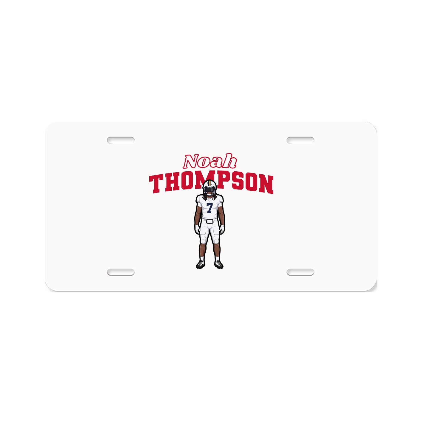 License Plate — Name Arch in Classic