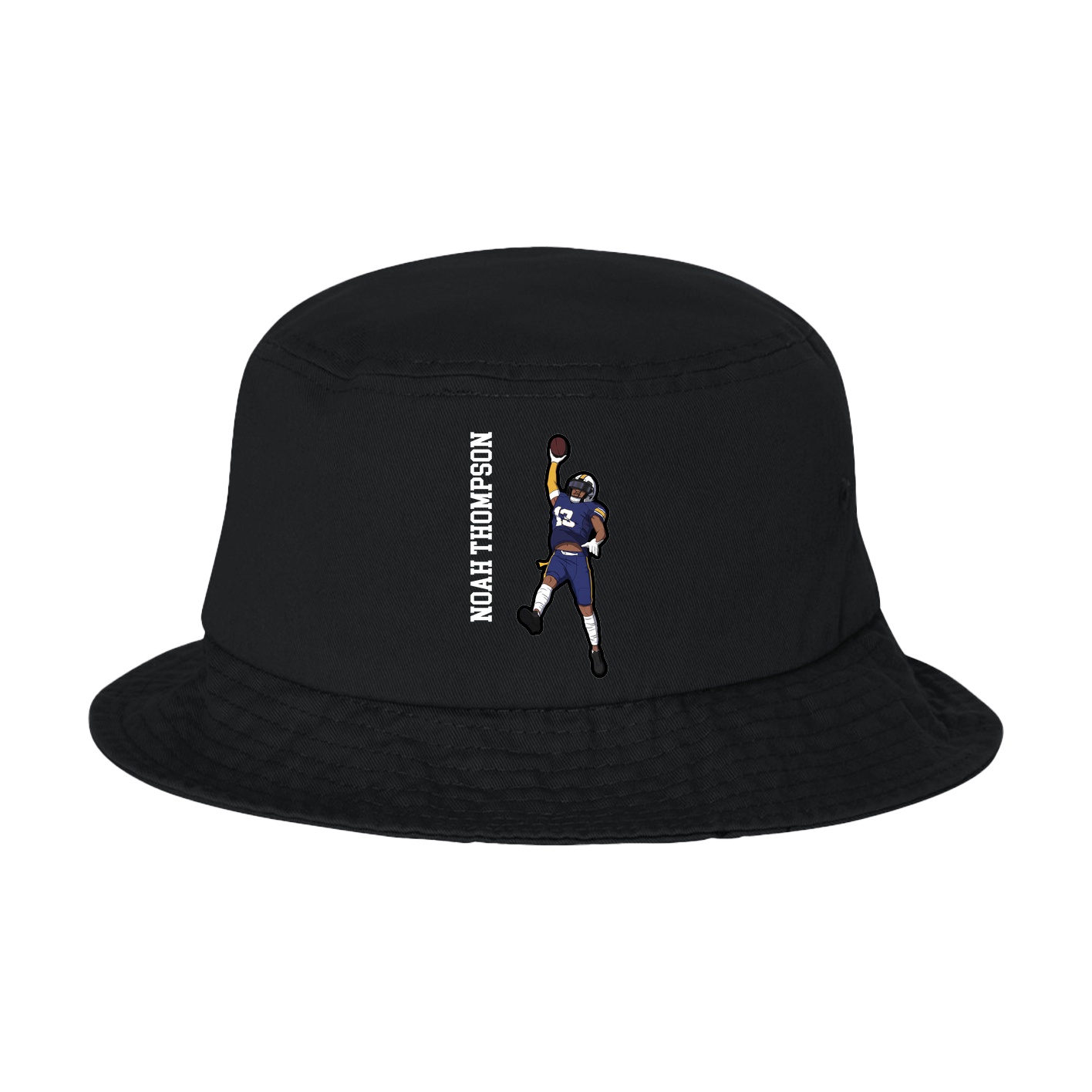 Bucket Cap — Name Vertical in Black