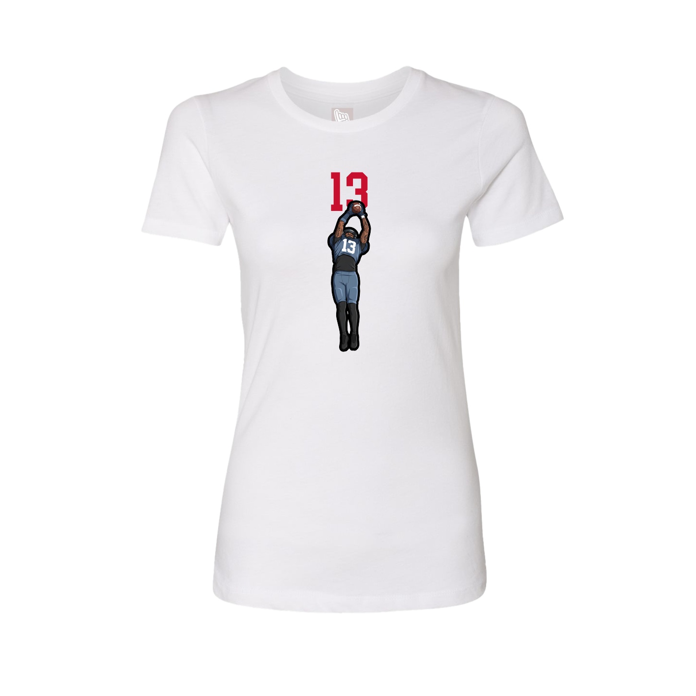 Womens Tee — Number Top in White
