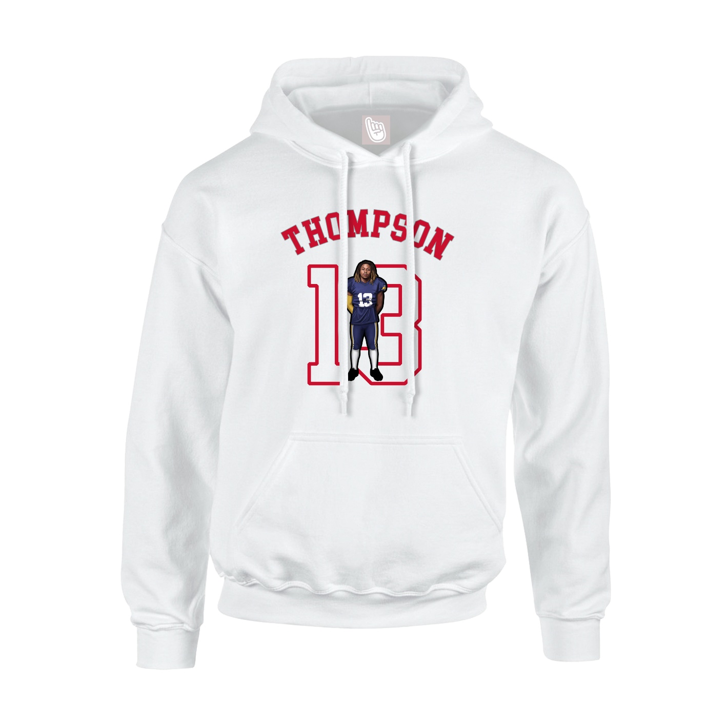 Youth Hoodie — Shirsey Arch in White