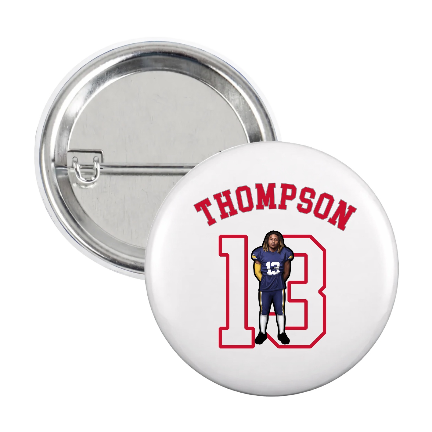 Game Day Button — Shirsey Arch in White