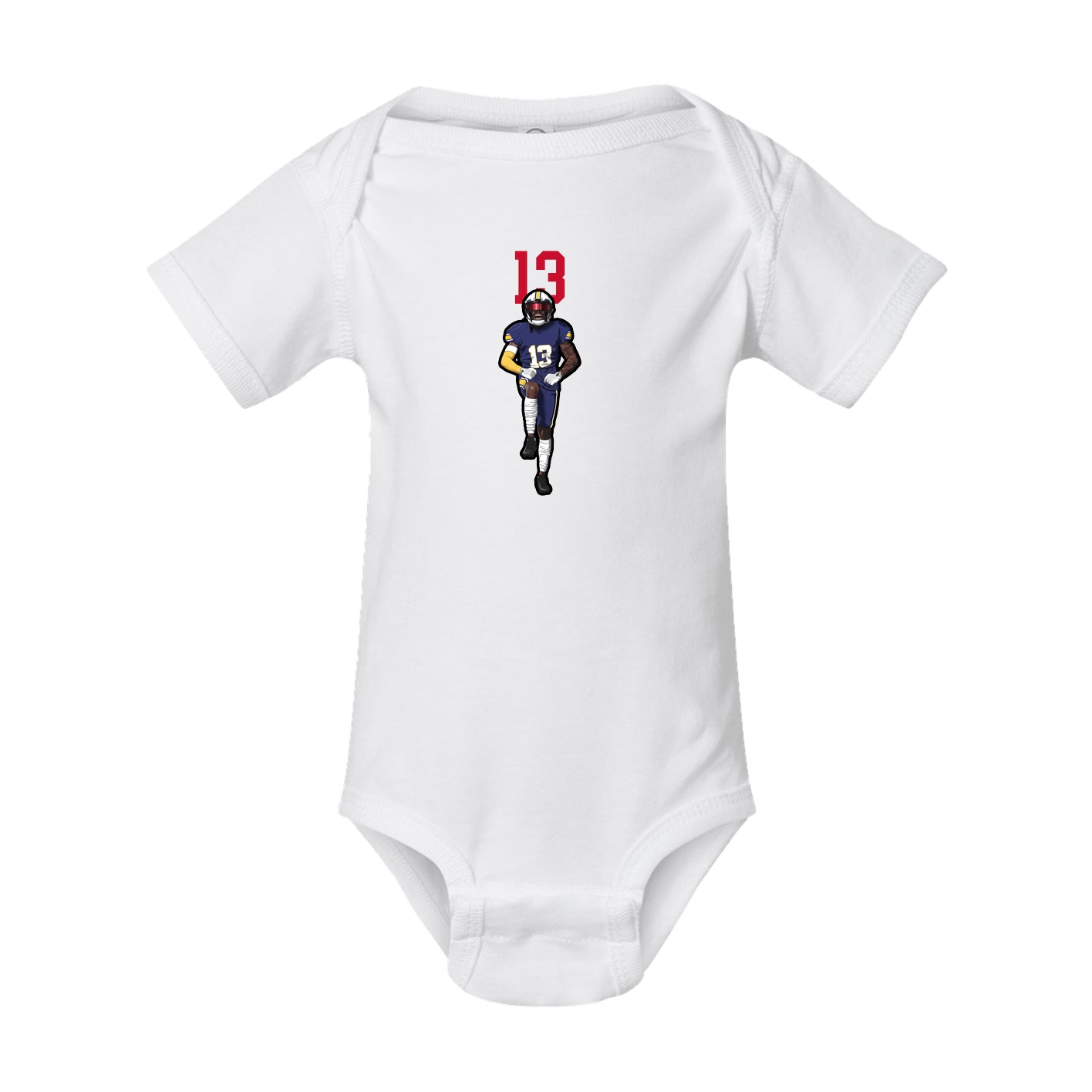 Baby Onesie — Number Top in White
