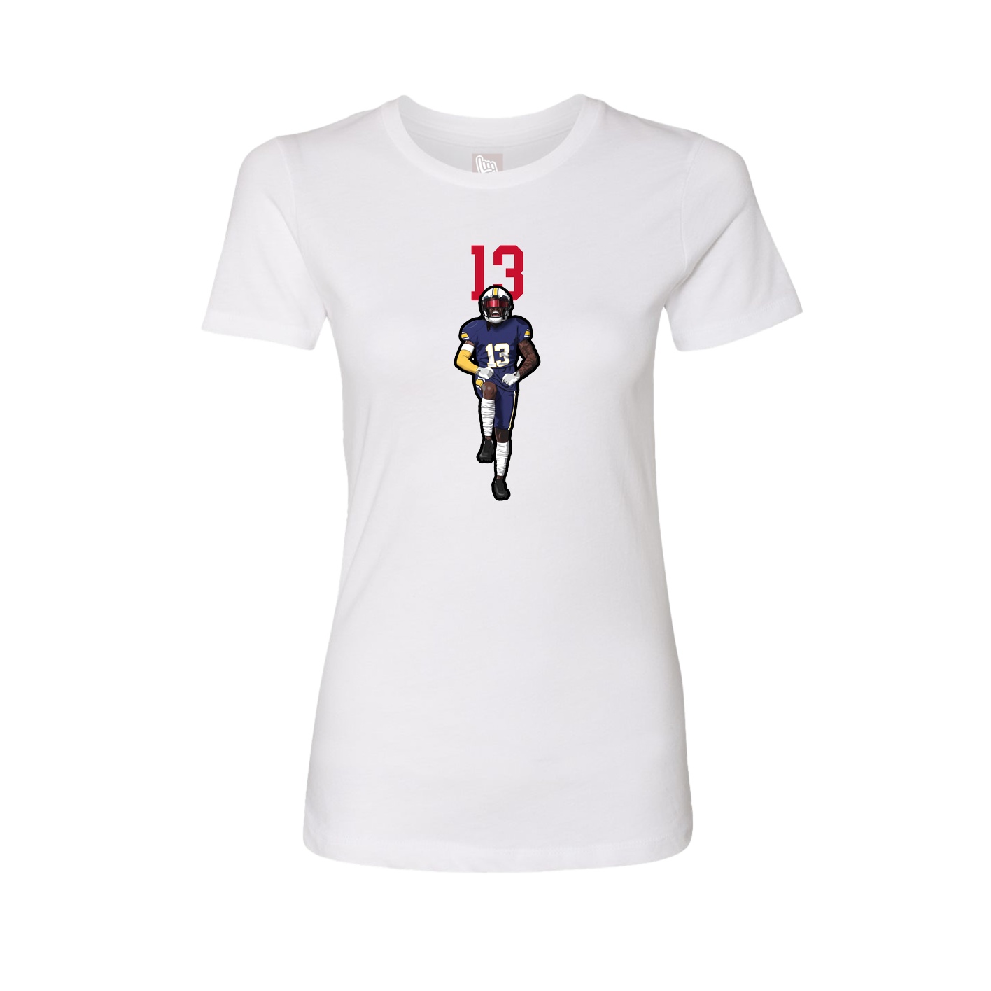 Womens Tee — Number Top in White