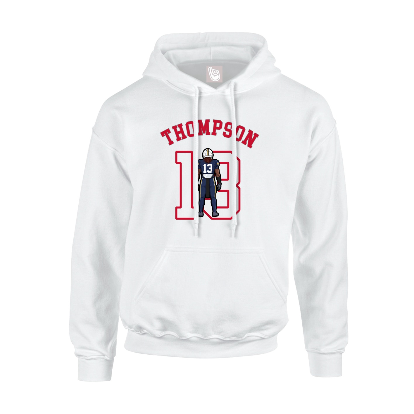 Youth Hoodie — Shirsey Arch in White