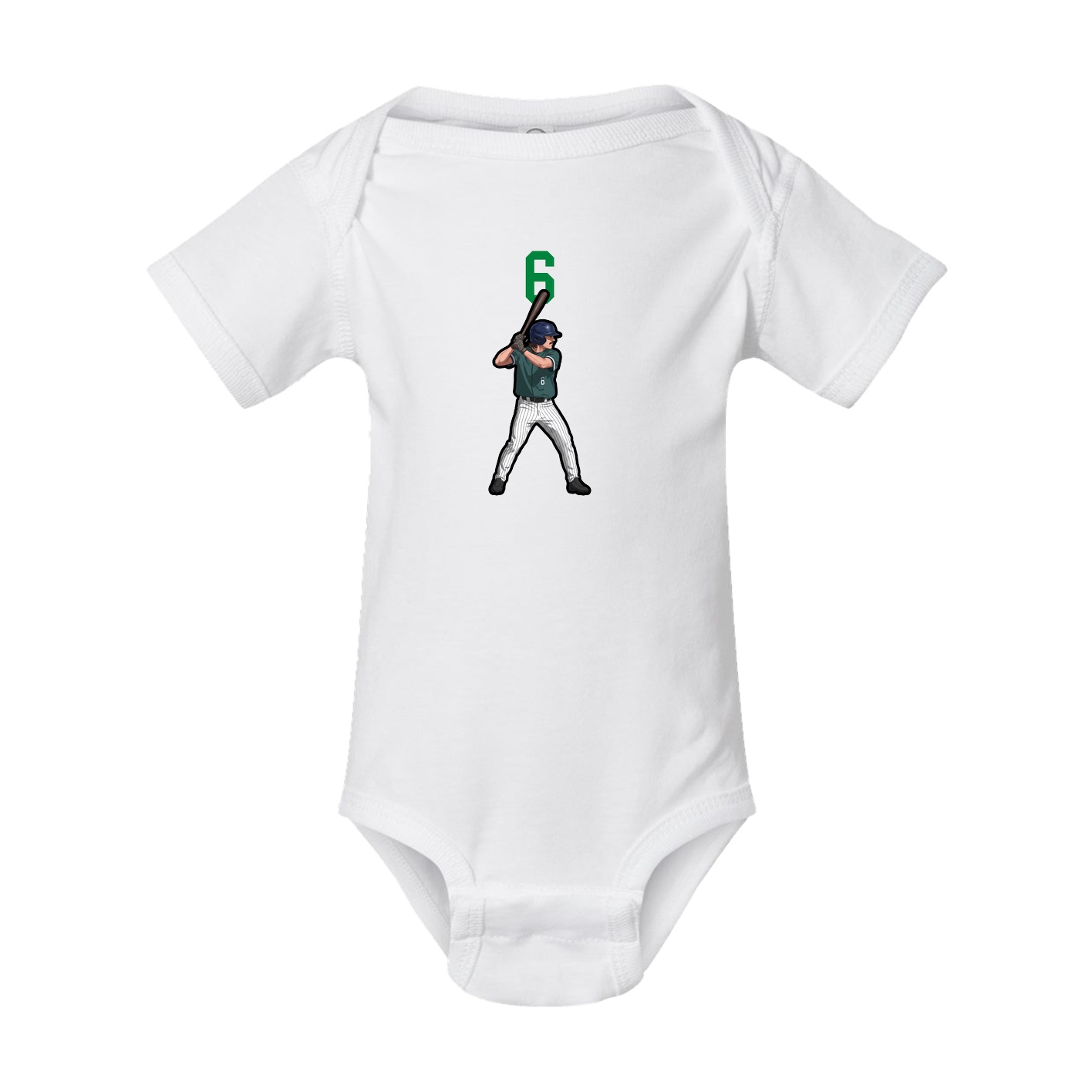 Baby Onesie — Number Top in White