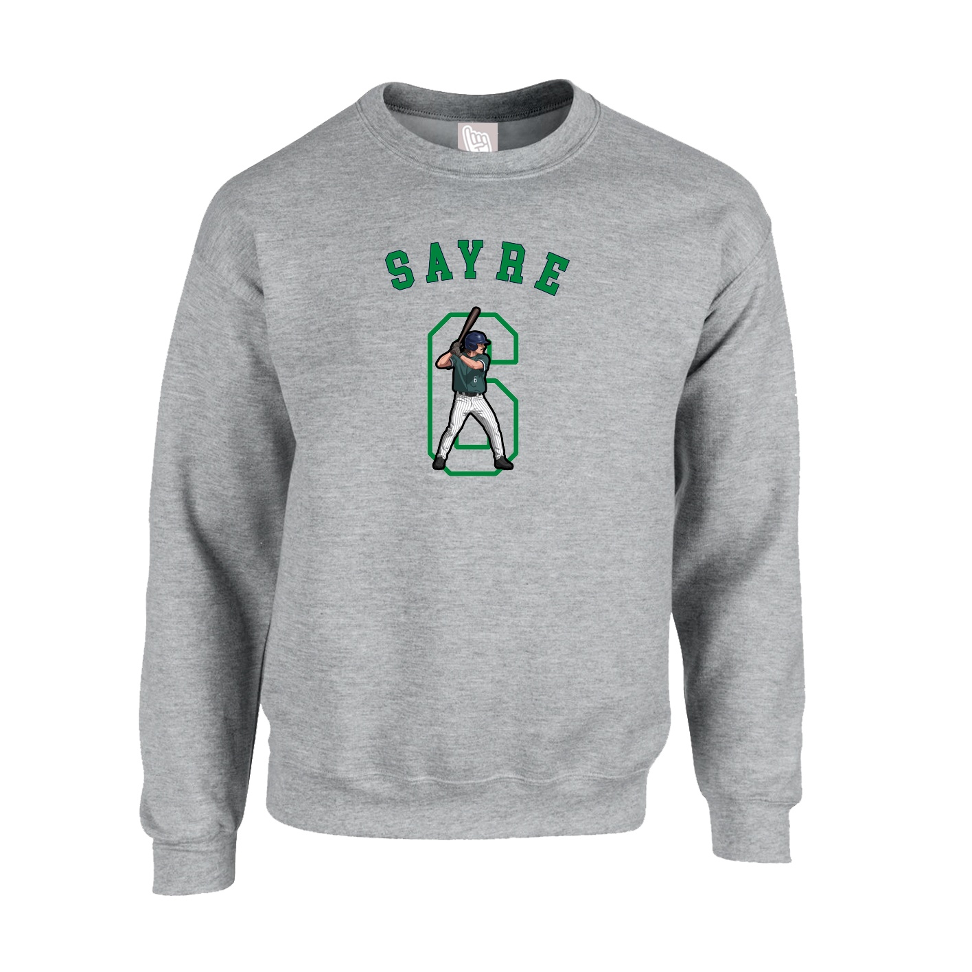 Fleece Crew — Shirsey Arch in Grey