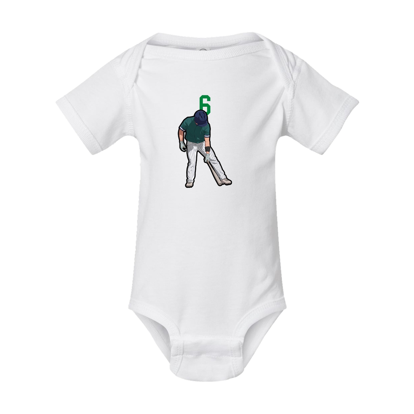 Baby Onesie — Number Top in White