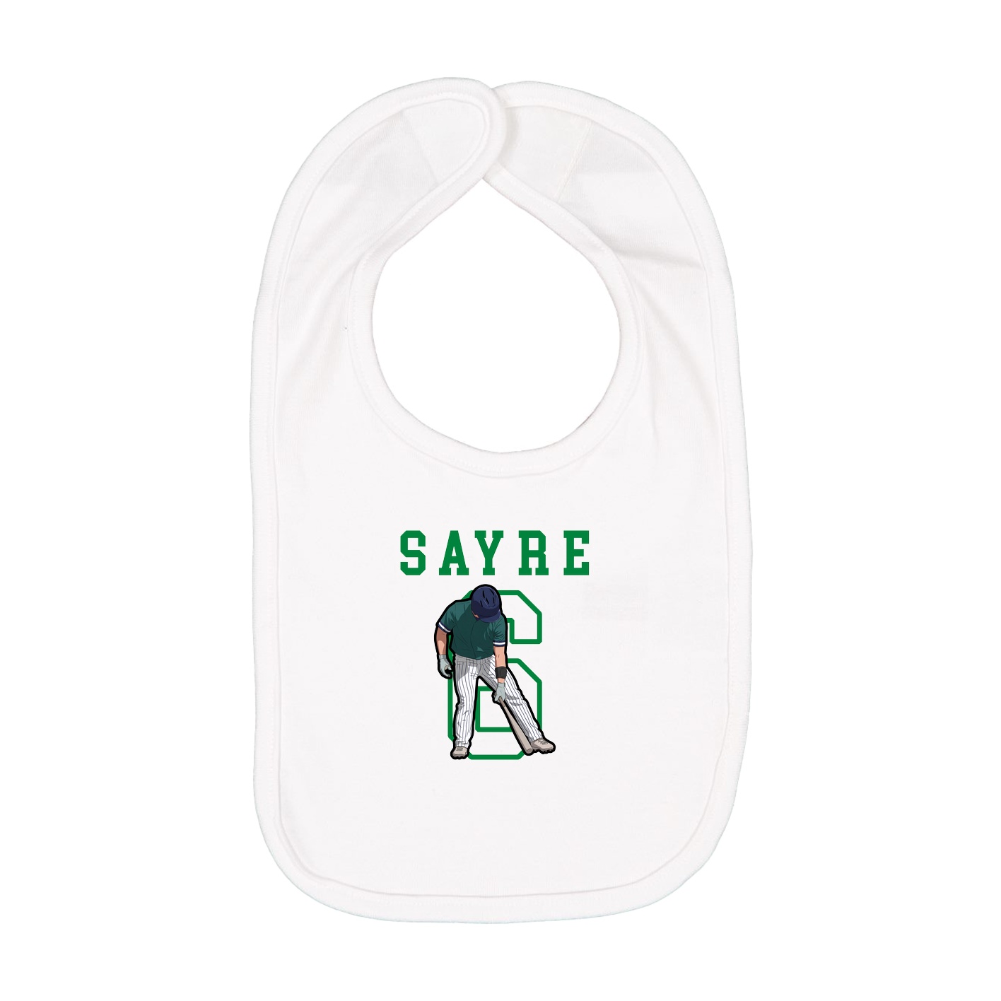 Infant Bib — Shirsey in White