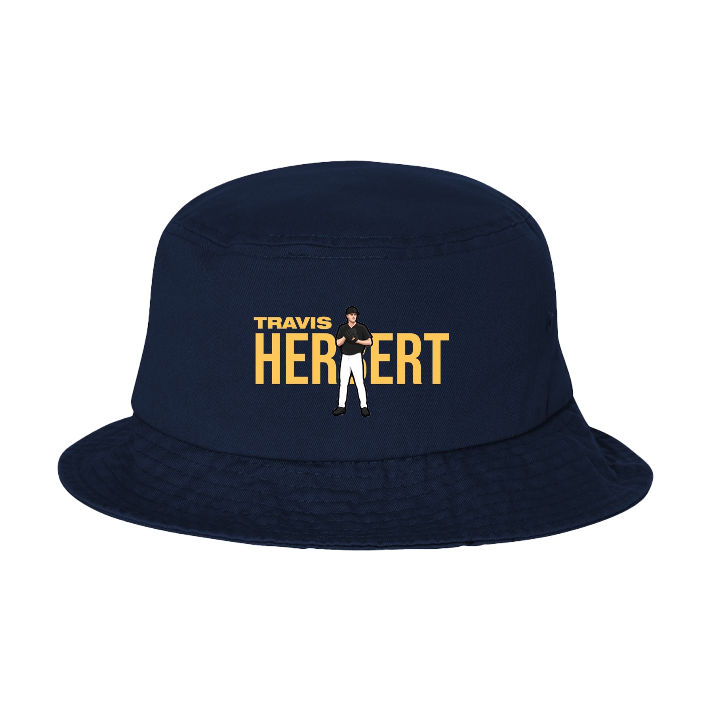 Bucket Cap — Player Name in Navy